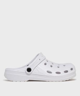 Sabots souples dessus uni perforé femme vue1 - GEMO (PLAGE) - GEMO