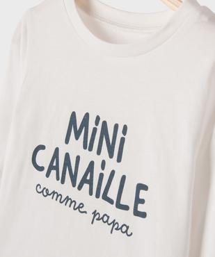 Tee-shirt manches longues à message bébé garçon vue2 - GEMO(BEBE DEBT) - GEMO