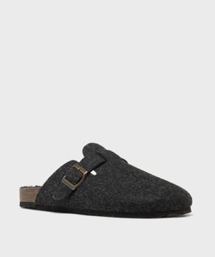 Chaussons mules fourrés en feutrine homme - Roadsign vue1 - ROADSIGN D - GEMO