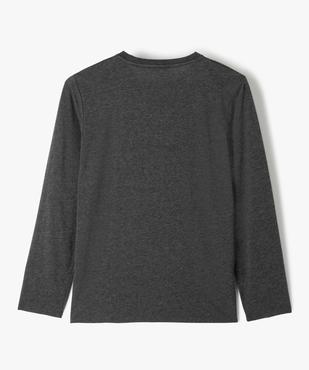 Tee-shirt garçon à manches longues spécial Noël vue3 - GEMO (JUNIOR) - GEMO