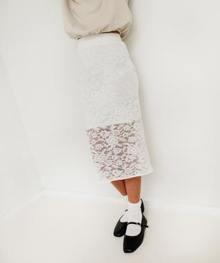 Jupe longue en dentelle fille vue1 - GEMO (JUNIOR) - GEMO