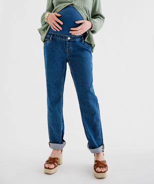 Jean de grossesse regular avec bandeau jersey haut vue4 - GEMO 4G MATERN - GEMO