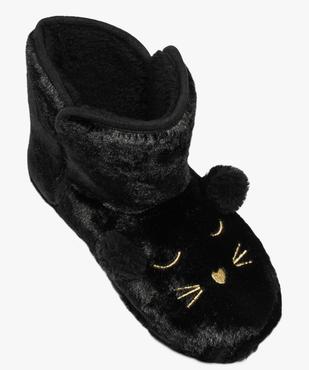 Chaussons montants   avec motif animal et oreilles  relief vue5 - GEMO(HOMWR FEM) - GEMO