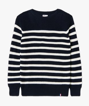 Pull rayé en laine grosse maille homme vue4 - GEMO (HOMME) - GEMO
