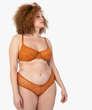 Soutien-gorge emboitant à armatures en dentelle grande taille vue3 - GEMO(HOMWR FEM) - GEMO