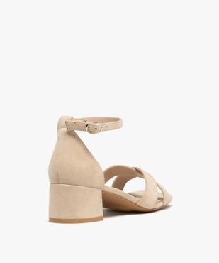 Sandales à brides croisées et talon fermé femme - Valentina Baldano vue5 - VALENTINA BALDA - GEMO