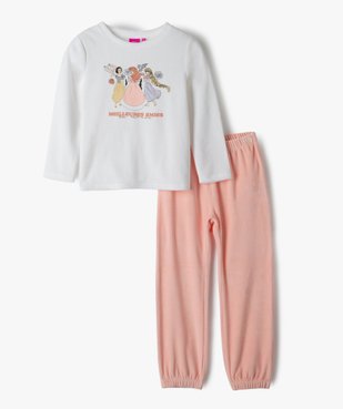 Pyjama fille en velours bicolore imprimé - Princesses Disney vue1 - DISNEY DTR - GEMO