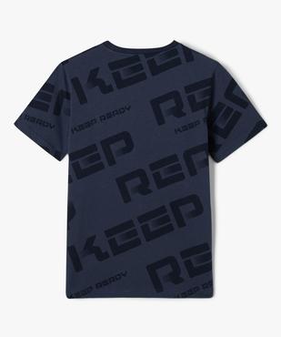 Tee-shirt à manches courtes imprimé garçon vue3 - GEMO (JUNIOR) - GEMO