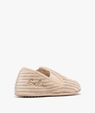 Chaussons en velours côtelé fille - LuluCastagnette vue4 - LULU CASTAGNETT - GEMO