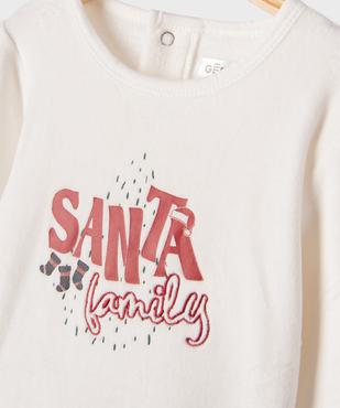 Pyjama en velours 2 pièces spécial Noël bébé garçon vue2 - GEMO(BB COUCHE) - GEMO