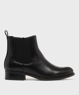 Boots Chelsea à petit talon et zip femme - Valentina Baldano vue1 - VALENTINA BALDA - GEMO