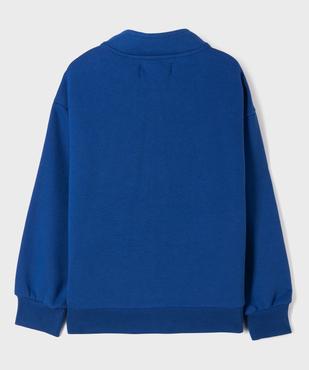Sweat de sport zippé avec bandes tricolore garçon - Camps United vue5 - CAMPS - GEMO