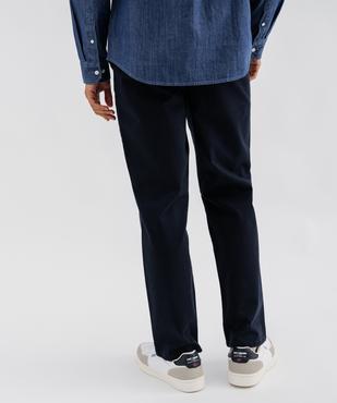 Pantalon chino en twill de coton uni homme - LuluCastagnette vue3 - LULUCASTAGNETTE - GEMO