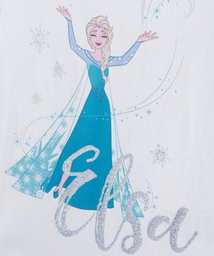 Tee-shirt manches courtes avec motif pailleté fille - La Reine des Neiges vue2 - REINE DES NEIGE - GEMO