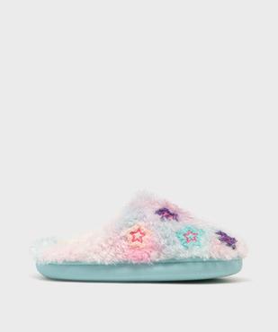 Chaussons mules fourrés à motifs étoiles fille - Catimini vue1 - CATIMINI - GEMO