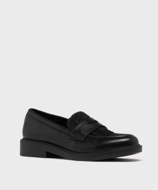 Mocassins avec dessus textile pailleté femme vue3 - FOLLOW ME - GEMO