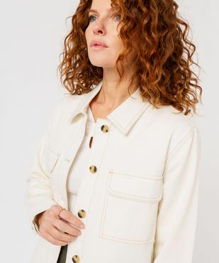 Chemise manches longues en denim femme vue6 - GEMO(FEMME PAP) - GEMO
