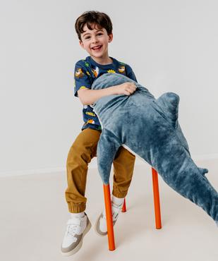 Tee-shirt manches courtes en jersey de coton imprimé garçon vue6 - GEMO 4G GARCON - GEMO