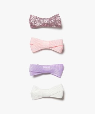 Pinces à cheveux crocodiles à nœuds fille (lot de 4) vue1 - GEMO (ACCESS) - GEMO