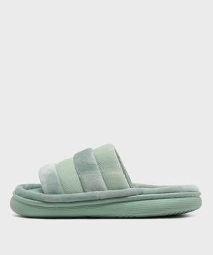 Chaussons mules bout ouvert sur épaisse semelle femme - Isotoner vue3 - ISOTONER - GEMO