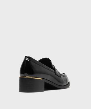 Mocassins vernis à talon bloc femme - Valentina Baldano vue4 - VALENTINA BALDA - GEMO