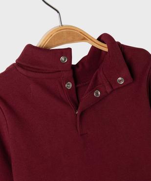 Tee-shirt manches longues à col roulé en matière chaude bébé garçon vue2 - GEMO 4G BEBE - GEMO