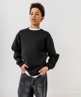 Sweat uni intérieur molletonné garçon vue1 - GEMO 4G GARCON - GEMO