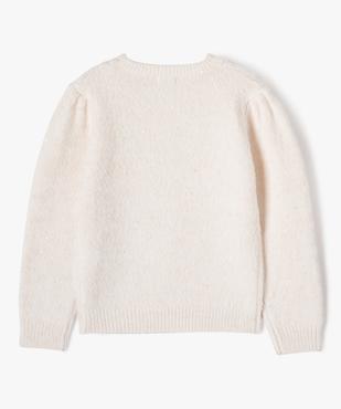 Pull en maille avec sequins fille vue3 - GEMO (ENFANT) - GEMO