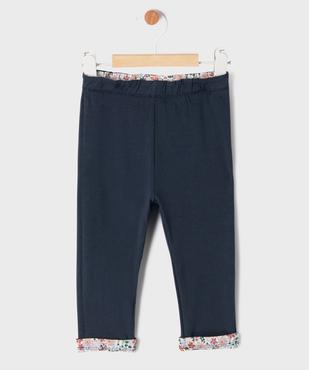 Legging réversible uni et imprimé bébé fille vue4 - GEMO 4G BEBE - GEMO