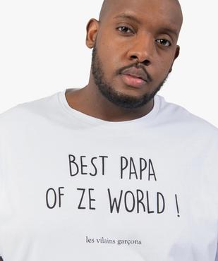 Tee-shirt homme à message Gémo X Les vilains garçons vue2 - GEMO (G TAILLE) - GEMO