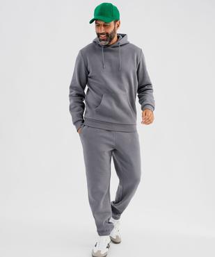 Sweat à capuche en molleton doux homme vue4 - GEMO 4G HOMME - GEMO