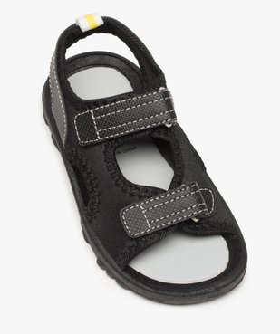Sandales garçon multi-matières fermeture à scratch vue5 - GEMO (ENFANT) - GEMO
