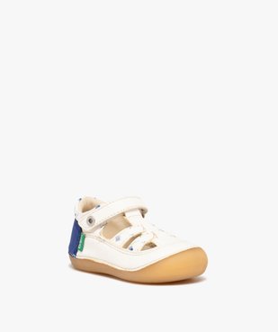 Chaussures premiers pas garçon dessus ajouré à motifs - Kickers vue2 - KICKERS - GEMO