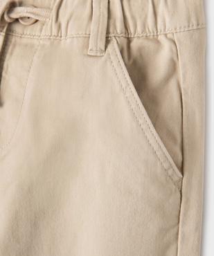 Pantalon chino Regular taille élastique garçon vue4 - GEMO 4G GARCON - GEMO