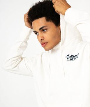 Sweat à capuche avec inscriptions dans le dos homme vue2 - GEMO (HOMME) - GEMO