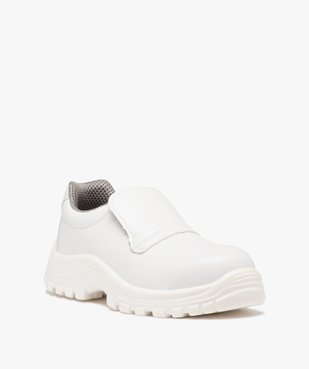 Chaussures de sécurité femme unies à enfiler avec col élastiques vue2 - GEMO (EQUIPT) - GEMO
