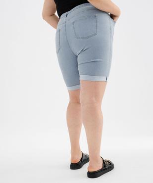 Bermuda en jean à revers femme grande taille vue7 - GEMO 4G GT - GEMO