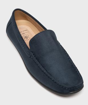 Mocassins en suédine et semelle intérieure cuir homme vue5 - URBAN STEPS - GEMO