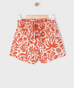 Short imprimé en maille bébé fille vue1 - GEMO 4G BEBE - GEMO