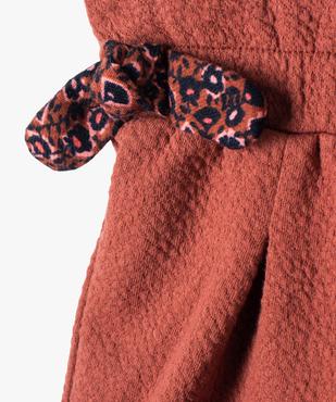 Short bébé fille en maille texturée avec taille élastiquée - LuluCastagnette vue2 - LULUCASTAGNETTE - GEMO