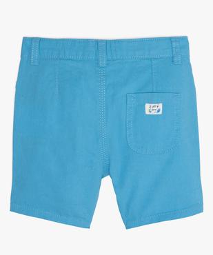 Short bébé garçon en toile fine taille haute vue3 - GEMO(BEBE DEBT) - GEMO