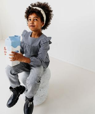 Jean slouchy à taille haute ajustable fille vue9 - GEMO (ENFANT) - GEMO