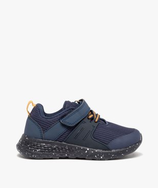 Baskets garçon jogger unies en mesh vue1 - GEMO 4G GARCON - GEMO