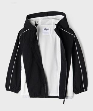 Veste de sport à capuche en toile parachute garçon vue2 - GEMO (ENFANT) - GEMO