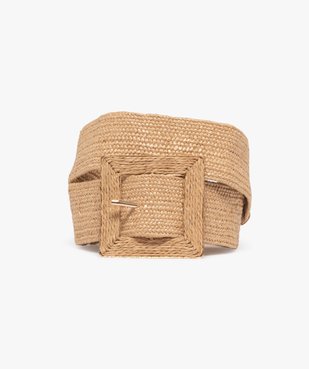 Ceinture tressée extensible avec grosse boucle carrée femme vue2 - GEMO (ACCESS) - GEMO