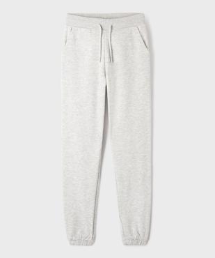 Jogging en molleton chiné fille vue1 - GEMO 4G FILLE - GEMO