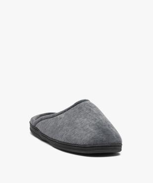 Chaussons homme mules d’intérieur en velours uni vue2 - GEMO(HOMWR HOM) - GEMO