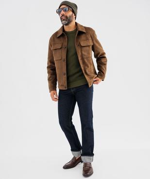 Blouson en suédine homme vue4 - GEMO (HOMME) - GEMO