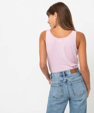 Débardeur femme avec emmanchures festonnées vue3 - GEMO(FEMME PAP) - GEMO