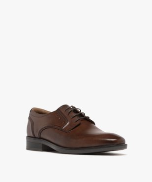 Derbies homme dessus en cuir à bout carré - Pierre Cardin D vue2 - PIERRE CARDIN DIFFUSION - GEMO